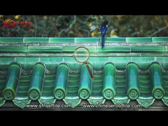 O telhado chinês customizável verde vitrificado telha telhas de telhado cerâmicas de China