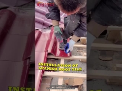 Tamanho cerâmico espanhol 220*220mm de muitas telhas de telhado do hotel da casa de campo das cores