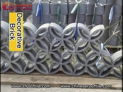 A terracota decorativa obstrui a parede oca de Clay Bricks For Building Shadow