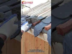 Telha de telhado matt unglazed chinesa das telhas de telhado da antiguidade residencial tradicional