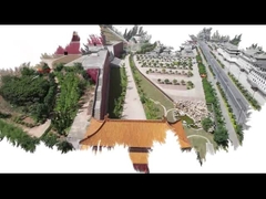 Telha de telhado chinesa tradicional vitrificada templo do uso do miradouro das telhas de telhado