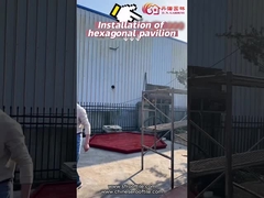 Pavilhão de madeira do quintal customizável de madeira chinês do tamanho do miradouro