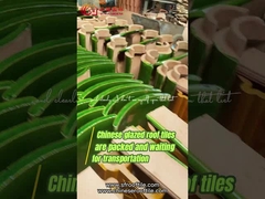 As telhas de telhado chinesas duráveis do templo vitrificaram figuras cerâmicas Dragon Design da telha de telhado