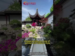 Pavilhão de jardim quadrado chinês feito à mão ao ar livre de madeira não envidraçada