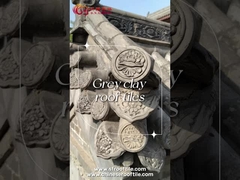 Telhas de telhado de argila chinesa de cor cinza resistente ao fogo para edifício do jardim do templo da China