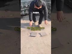 Telhas de telhado plano de argila não vidrada para pavilhão de jardim divisórias de arte e decoração de parede de fundo