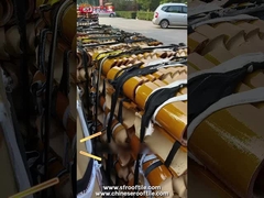 Chapas de telhado de vidro e duas vezes sinterizadas para o templo