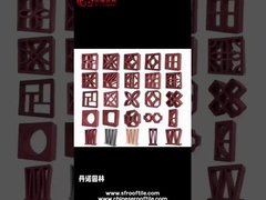 Decoração de parede de terracota Blocos de brisa ocos Resistência à geada