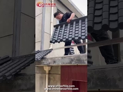 Preço barato PVC resina plástico telhado antiquado chinês telhado