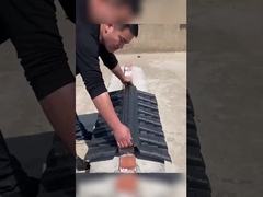 Instalação tradicional chinesa de telhados de plástico para parede de jardim