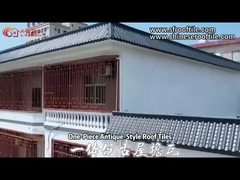 Casa de chá japonesa azulejos de telhado de PVC tradicional