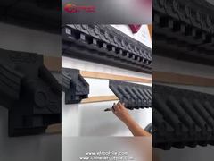 Telhas leves de plástico PP estilo tradicional chinês com decoração de cumeeira