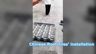 Guia de instalação simples para telhas tradicionais chinesas