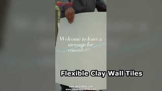 Ladrilhos de argila flexíveis para paredes deslumbrantes