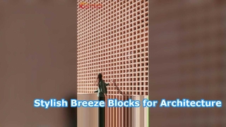 Blocos modernos de terracota Breeze para decoração de parede elegante