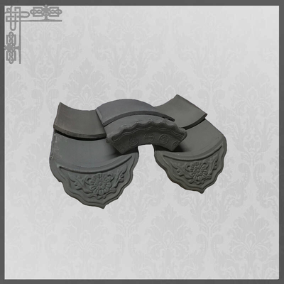 qualidade  Asian Pavilion Unglazed Chinese Clay Roof Tiles Grey Mold Matt Temple Flat Fábrica