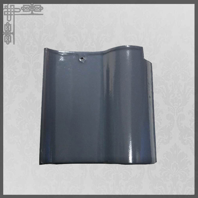 qualidade  S Type Glossy Ceramic Roof Tiles House Glazed 220mm Grey Clay Roof Tiles Fábrica