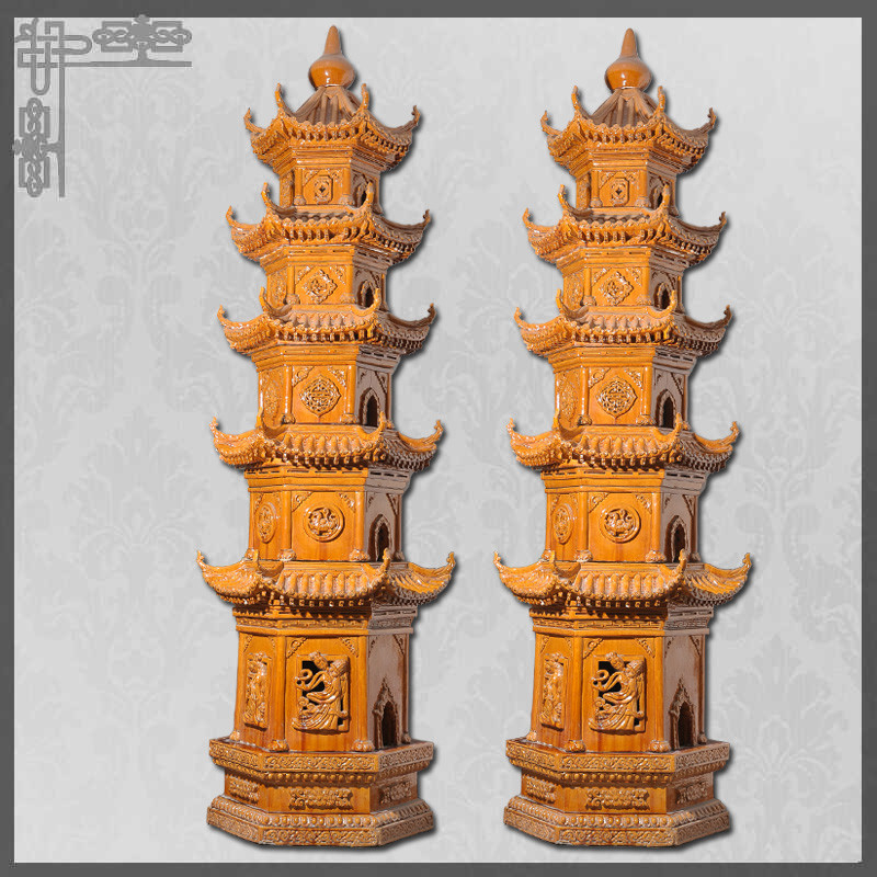 Personalize da decoração chinesa do telhado da cor do tamanho o pagode de cinzeladura enorme