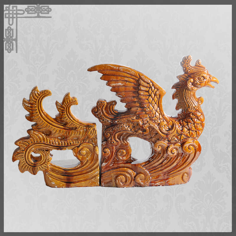 Animais chineses decorativos Phoenix do telhado da prova de Frost imperial para o templo