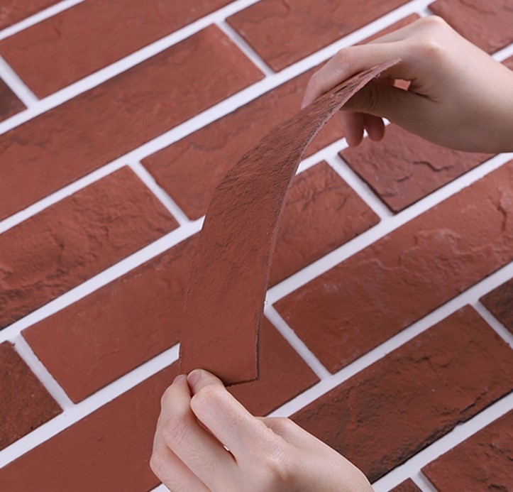 Tijolo flexível material de pouco peso dos azulejos do MCM para o revestimento exterior da parede interior