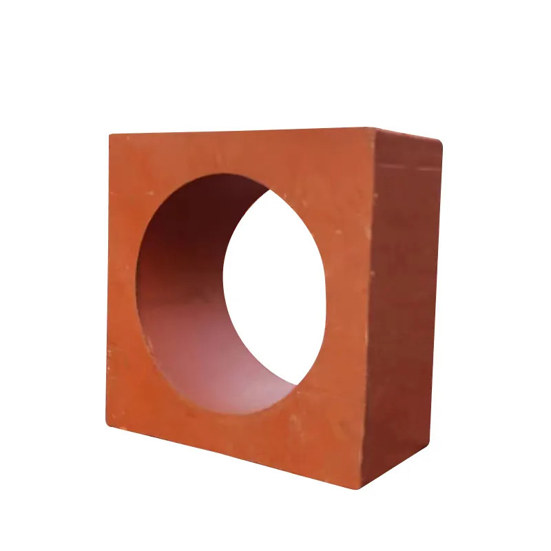 Tijolos ocos cerâmicos da ventilação vermelha da parede da decoração para cercas do jardim