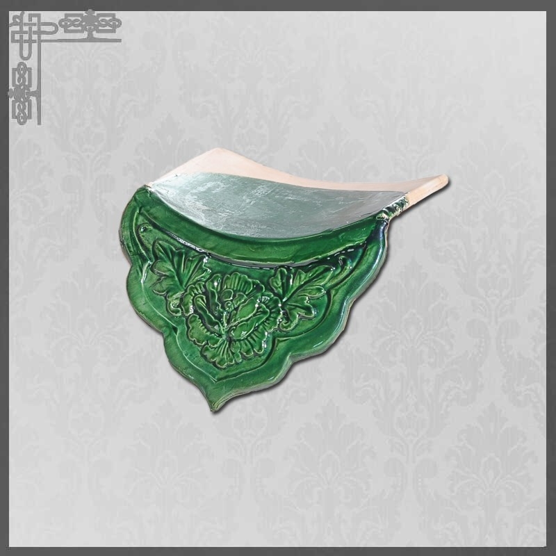 Teste padrão personalizado vitrificado cerâmico de Creamic das telhas telhando cor tradicional verde