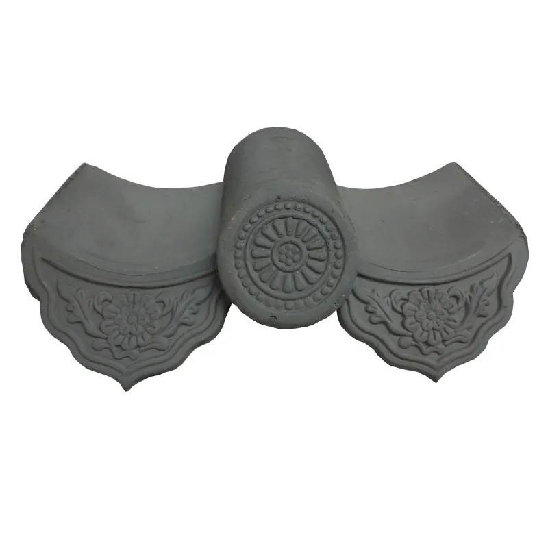 Uso Unglazed do projeto de Matt Chinese Clay Roof Tiles Grey Old Korean Resort Villa