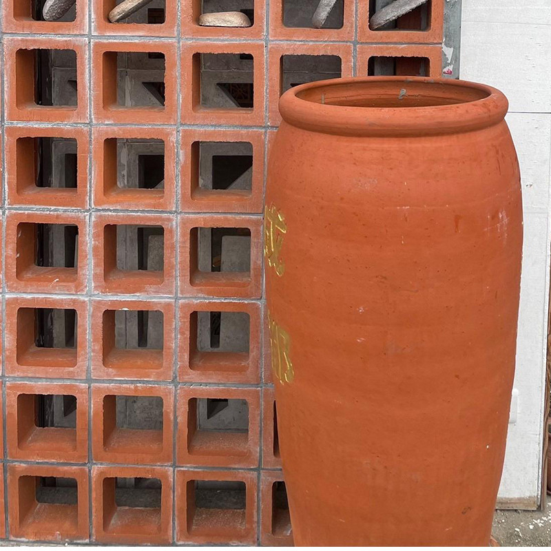 Blocos de brisa de terracota vermelha decorativos tijolo de parede de barro para instalações artísticas