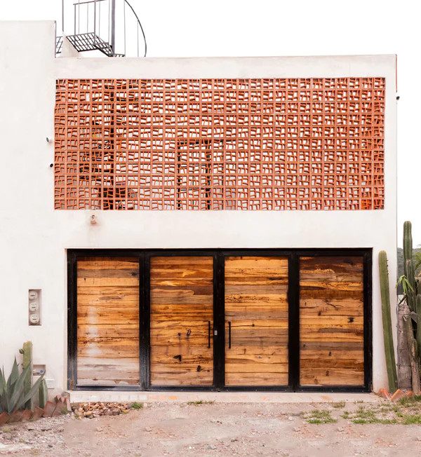 Bloco de tela de terracota vermelha 100% argila natural para parede interior e exterior