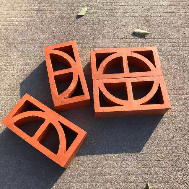 Terracota natural blocos de argila oca tijolo material de construção painéis de parede decoração brisa
