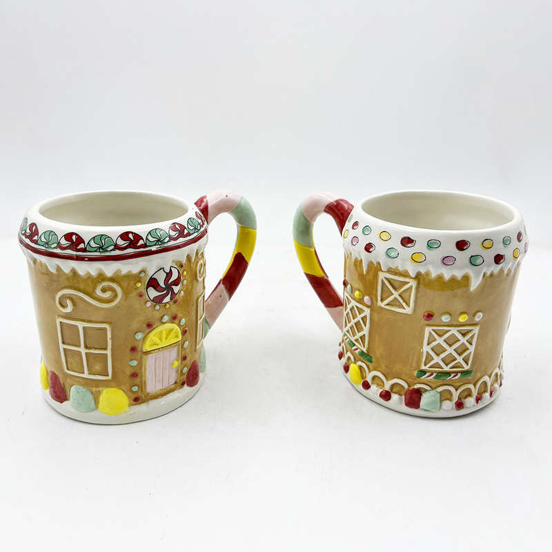 Exquisitos produtos de cerâmica personalizados série de Natal doces jarros de armazenamento criativo