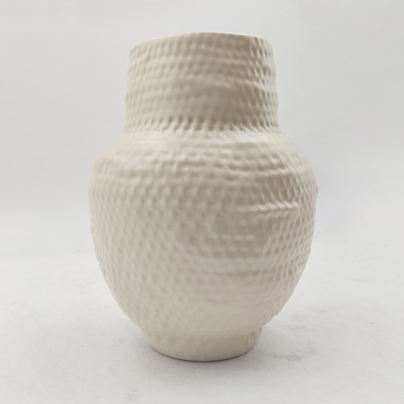 Custom grande cilindro de cerâmica e porcelana vasos de flores rústico para decoração residencial