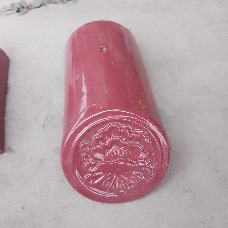 Peças de telhado coloridas de vidro chinês personalizáveis para parques e prédios tradicionais