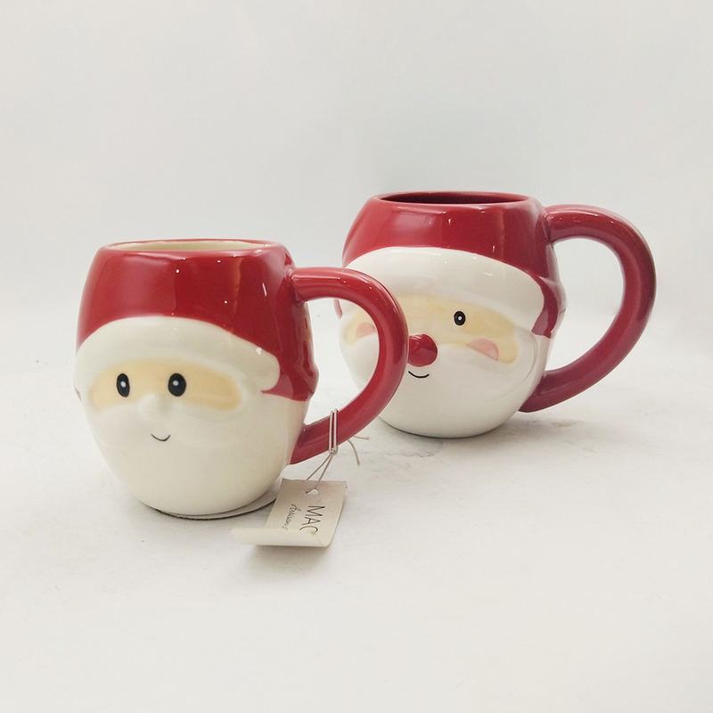 Cute Custom Cerâmica Animais 3D Face Beagles Mão Pintada Novidade Copo de Café Para Regalo Casa Restaurante