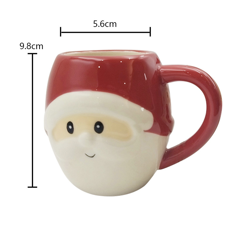 Cute Custom Cerâmica Animais 3D Face Beagles Mão Pintada Novidade Copo de Café Para Regalo Casa Restaurante
