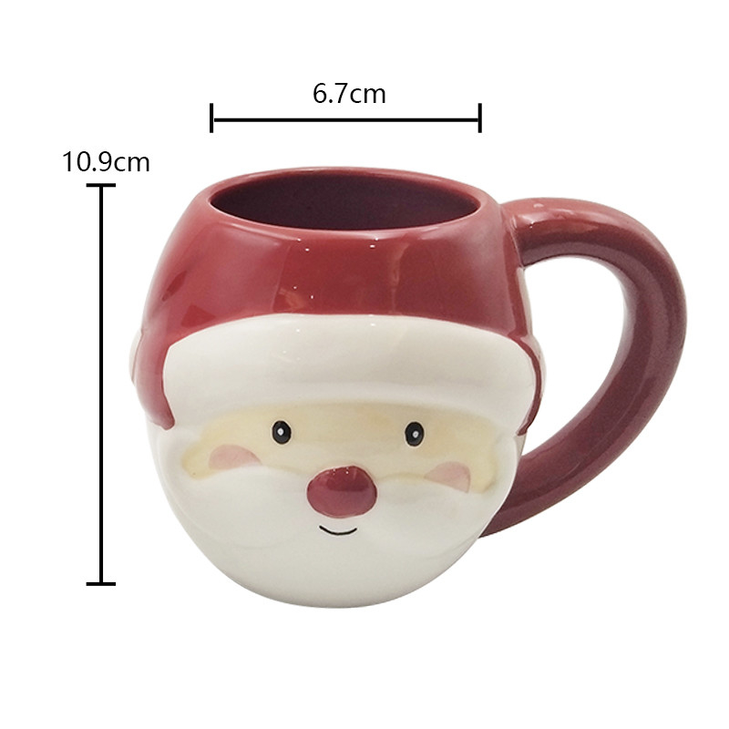 Cute Custom Cerâmica Animais 3D Face Beagles Mão Pintada Novidade Copo de Café Para Regalo Casa Restaurante