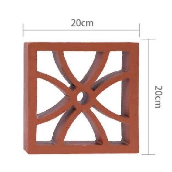 Material de construção Bloco ventilado para parede Decorativo Terracota tijolo oco
