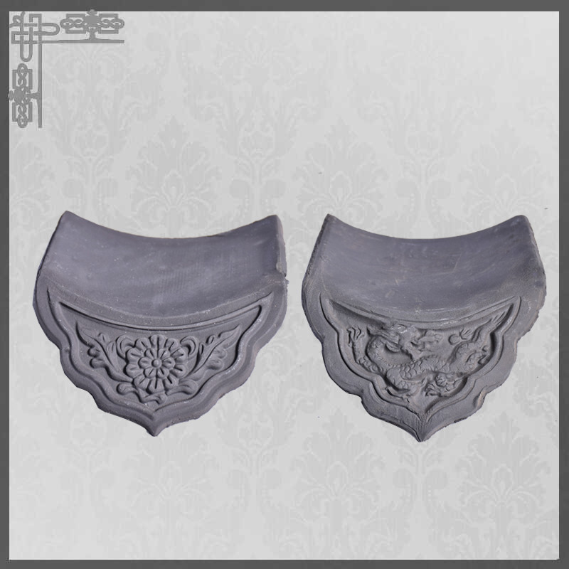 Telhados tradicionais chineses de argila cinzenta Material de telhado superior para edifícios tradicionais de estilo asiático