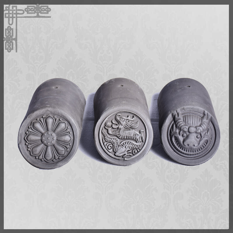 Telhados tradicionais chineses de argila cinzenta Material de telhado superior para edifícios tradicionais de estilo asiático
