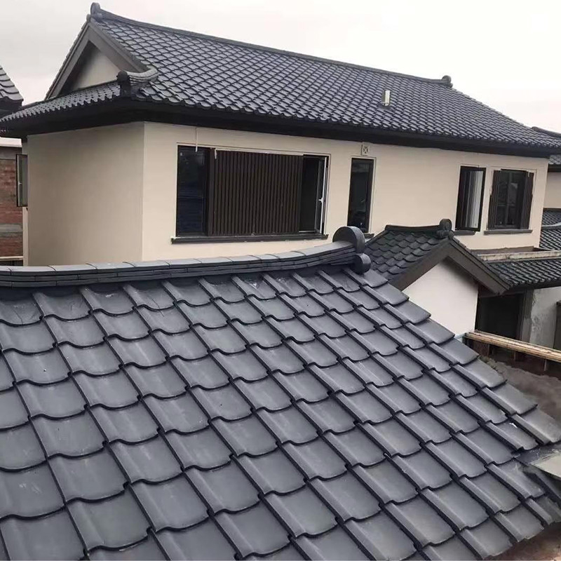 Chapas de telhado japonês à prova de geada para estruturas de concreto, madeira ou aço
