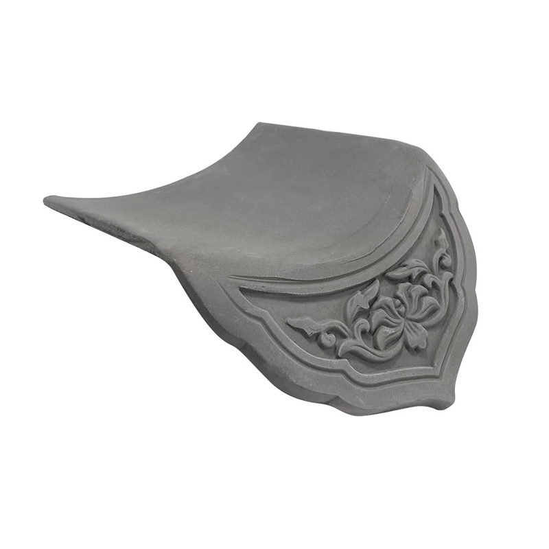 Chapa de telhado de argila cinza chinesa resistente a intempéries durável para telhados tradicionais Design de telhado moderno