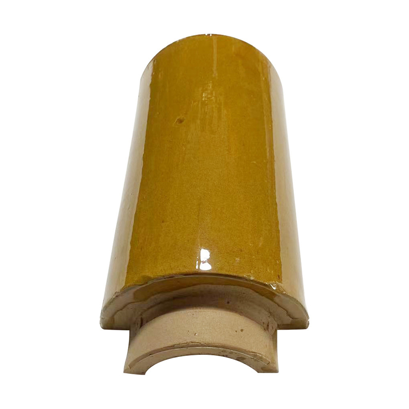 Telhado de telhado de vidro chinês elegante vidro amarelo duradouro para o estilo imperial antigo telhados de design moderno