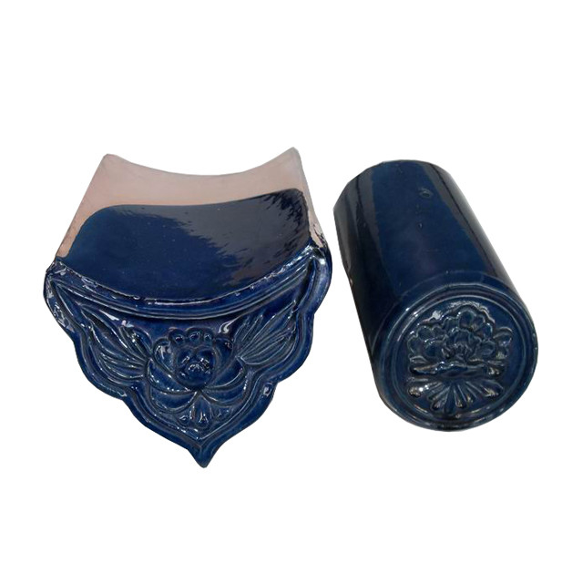 Chapa de telhado de vidro chinês azul brilhante Alta durabilidade para casas tradicionais e modernas Material de construção