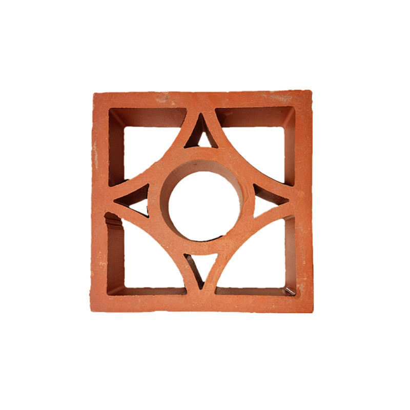Firebrick Refractário Leve Design Moderno pátio externo Hole Clay Hollow Terracotta Breeze Block