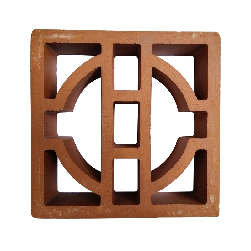 Firebrick Refractário Leve Design Moderno pátio externo Hole Clay Hollow Terracotta Breeze Block