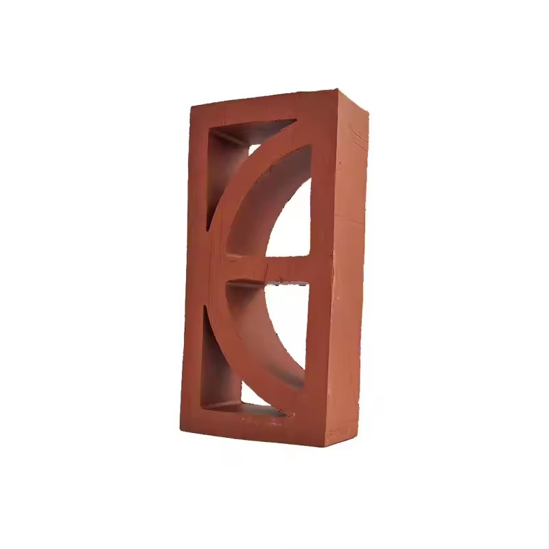 Material de construção decoração de parede tijolo oco terracota bloco de brisa para casa cozinha escritório e paredes abertas