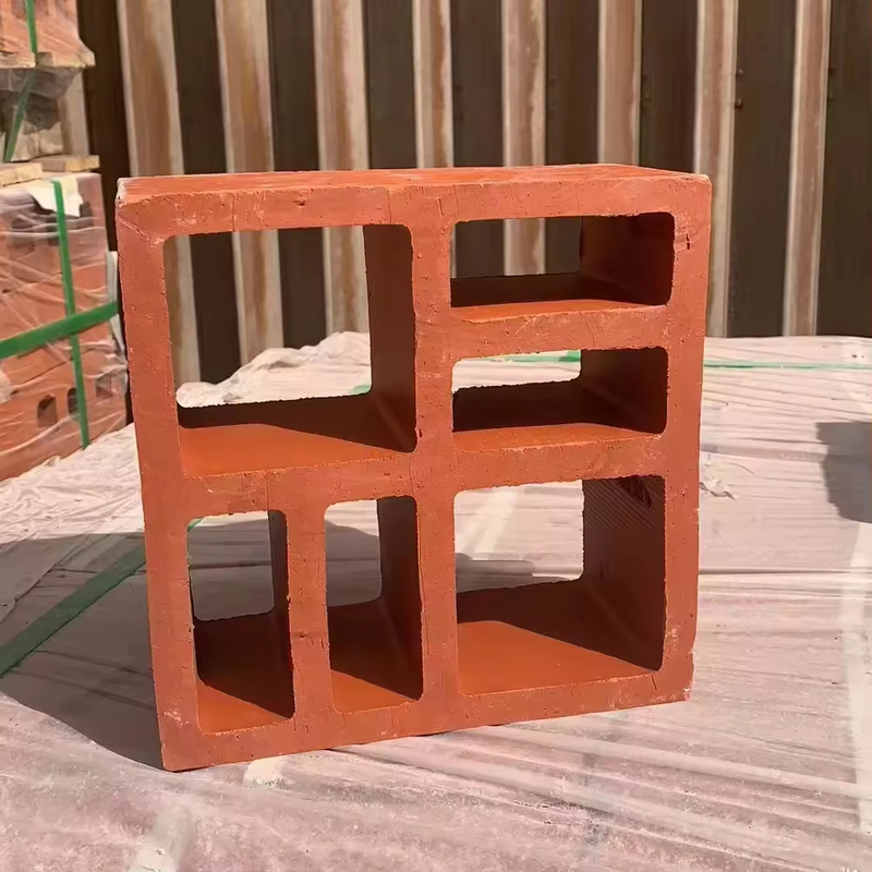 Cercas Terracotta vermelho tijolos decorativos parede oca telha argila vento bloco argila ventilação