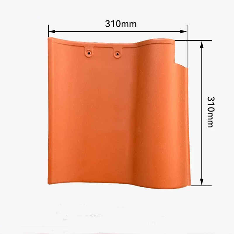 Telhado de telhado em cerâmica espanhola em forma de S Terracota Argile vermelha durável estilo mediterrâneo Ideal para projetos de telhado residencial