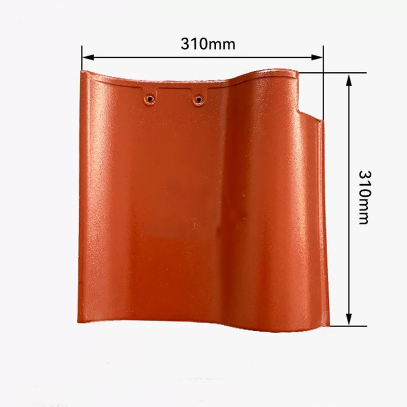 Telhado de telhado em cerâmica espanhola em forma de S Terracota Argile vermelha durável estilo mediterrâneo Ideal para projetos de telhado residencial