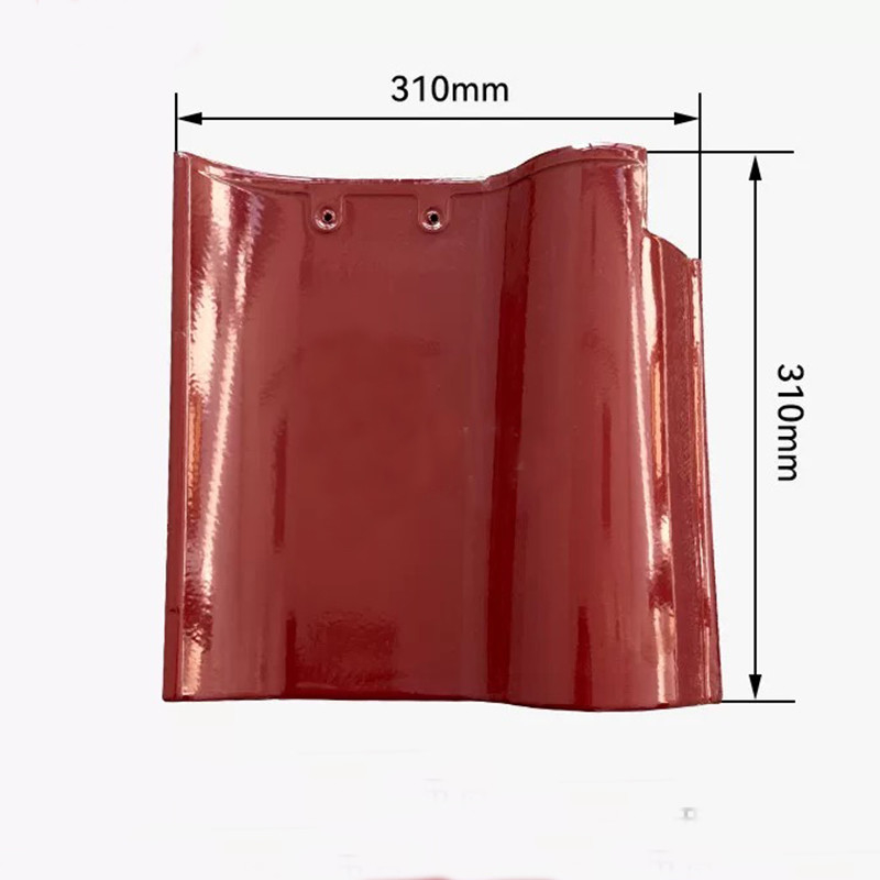 Premium S-Curve Spanish Roof Tile Clássico Vermelho de Alta Qualidade Cerâmica Design resistente a intempéries Perfeito para casa tradicional